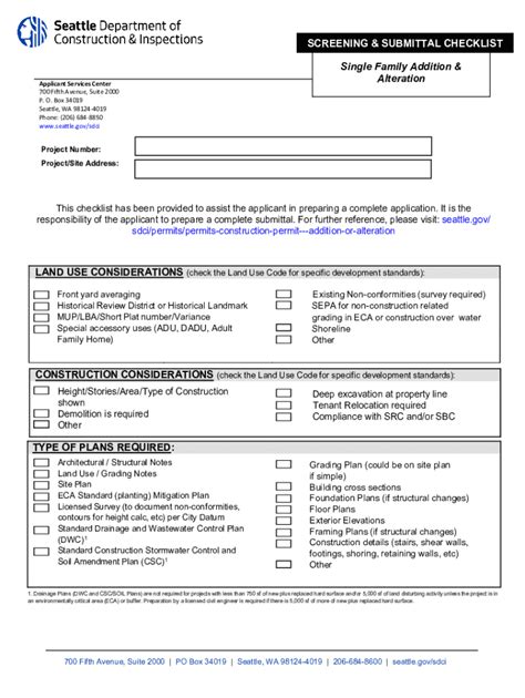seattle building permit checklist.